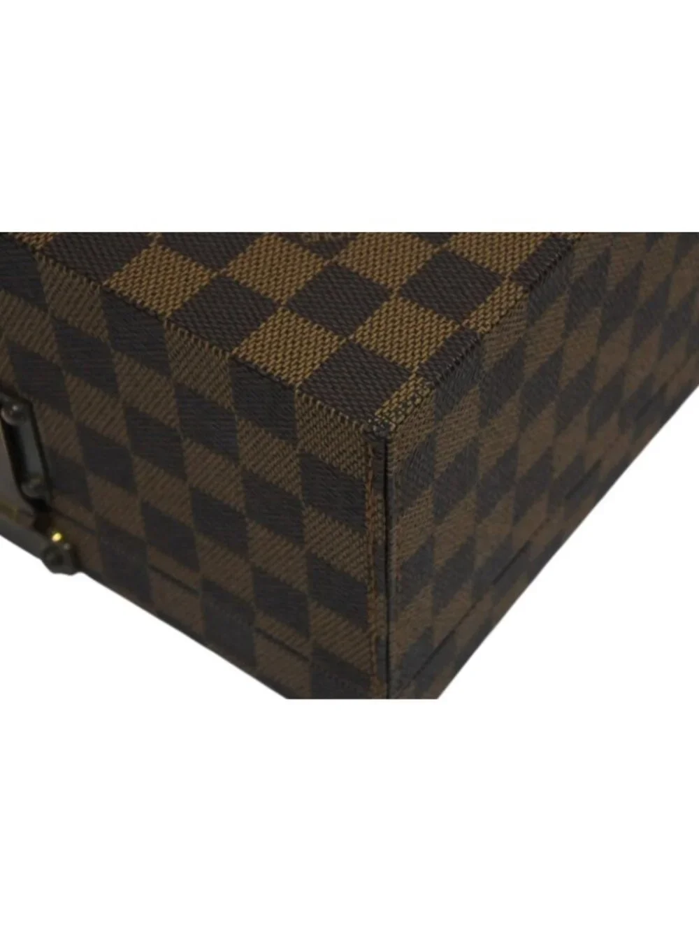 Louis Vuitton Damier Box Order Brown Leather Gold